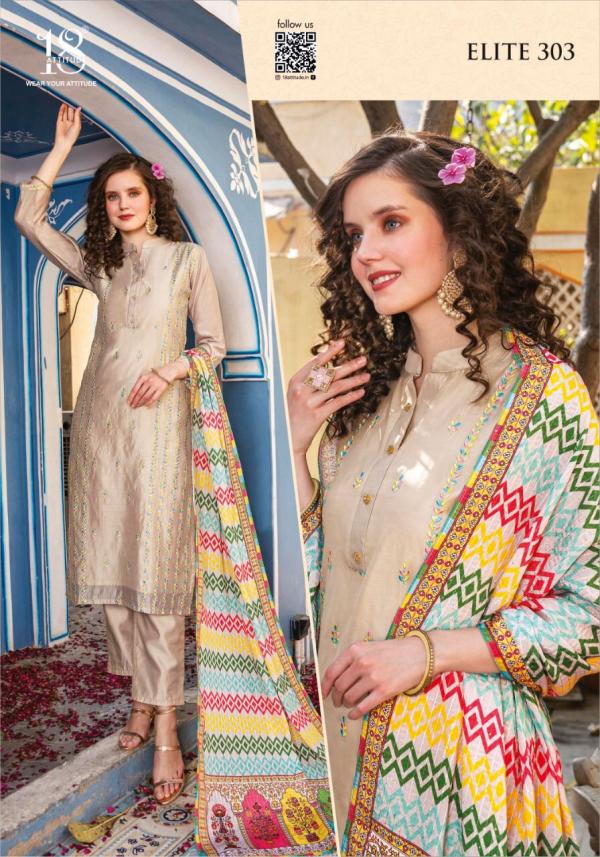 18 Attitude Elite Vol 3 Designer Kurti With Bottom Dupatta Collection